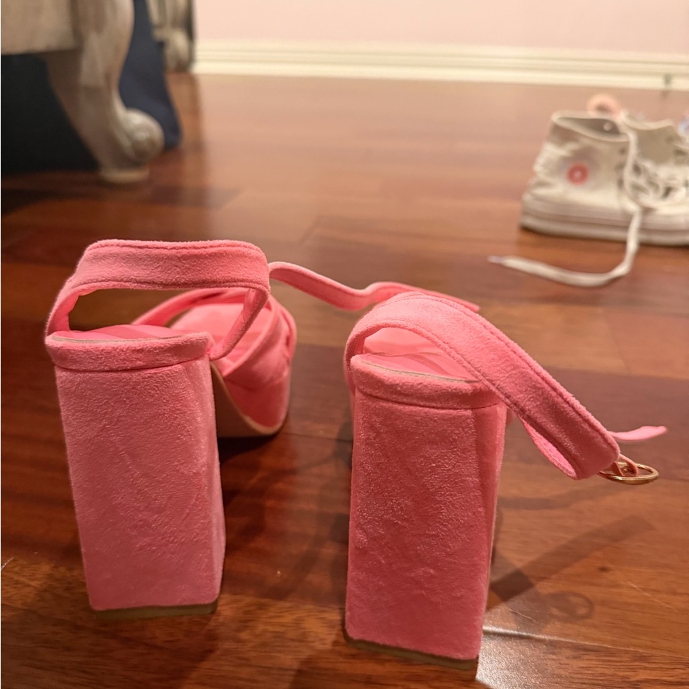 Elegant Pink Women's Block Heels